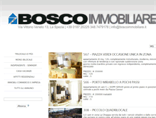 Tablet Screenshot of boscoimmobiliare.it